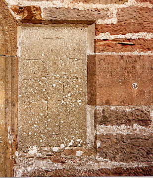 Melsetter Kapelle - Stein neben der Tür