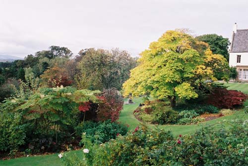 Blick vom oberen Rand des Garten